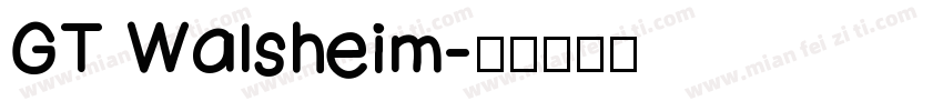 GT Walsheim字体转换